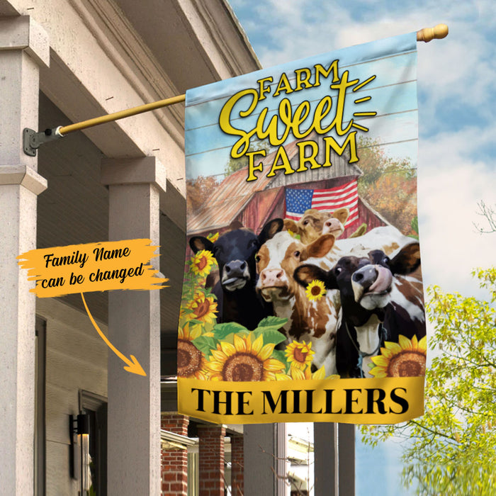 Personalized Farm Sweet Farm Flag JL212 73O58 1
