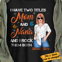 Personalized Rock Titles Mom Grandma T Shirt MR311 65O34 thumb 1