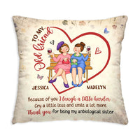 Personalized Gift For Friends Because Of You Pillow 30672 thumb 1