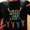 Personalized Hunting Bucking Dad Grandpa Ever T Shirt AP192 65O36 1