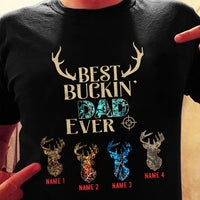 Personalized Hunting Bucking Dad Grandpa Ever T Shirt AP192 65O36 thumb 1