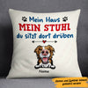 Personalized My House My Chair Dog Hund German Pillow AP1216 30O47 (Insert Included) 1