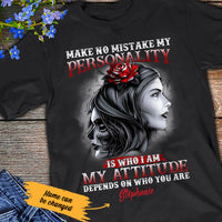 Personalized Women Skull T Shirt JL308 85O47 thumb 1