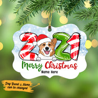 Personalized Dog Merry Christmas Benelux Ornament NB303 85O53 thumb 1