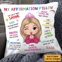 Personalized Gift For Granddaughter Christian Affirmation Pillow 30283 thumb 1