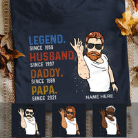 Personalized Dad Grandpa T Shirt JL61 26O53 thumb 1