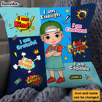 Personalized Gift For Grandson Affirmation Comic Pillow 30506 thumb 1