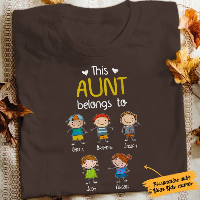 Personalized This Aunt Belongs To T Shirt MY111 81O34 1