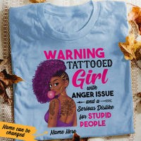 Personalized BWA Tattoos Anger Issues T Shirt AG282 95O53 thumb 1