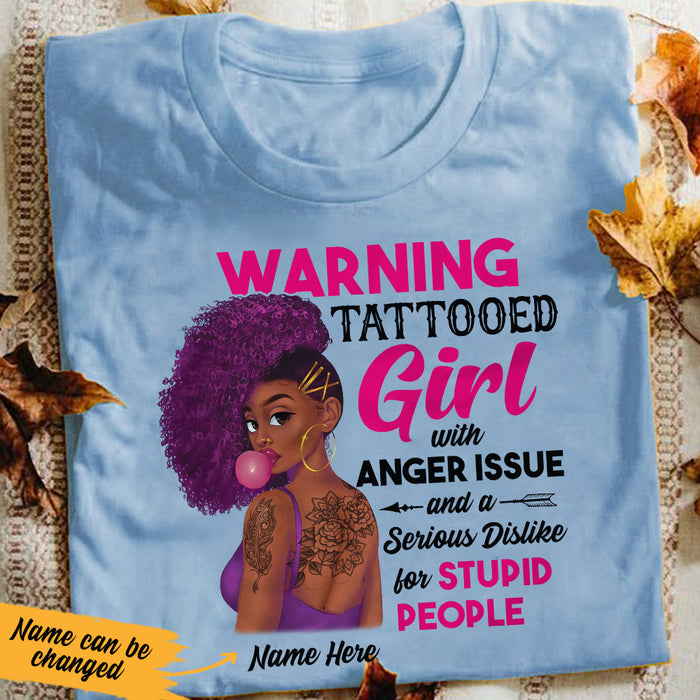 Personalized BWA Tattoos Anger Issues T Shirt AG282 95O53 1