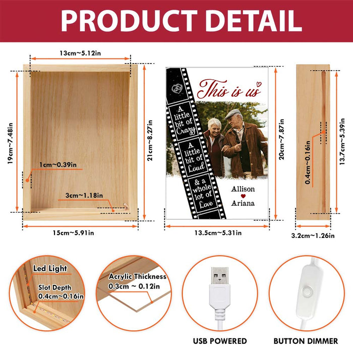 Personalized Couple Gift  This Is Us Picture Frame Light Box 31424 1