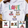 Personalized Love Dog Mom Life T Shirt FB31 30O53 1