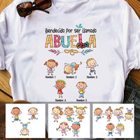 Personalized Mom Grandma Mamá Abuela Spanish T Shirt AP238 30O60 thumb 1