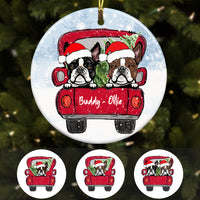 Personalized Boston Terrier Dog Christmas Ornament SB301 81O34 thumb 1