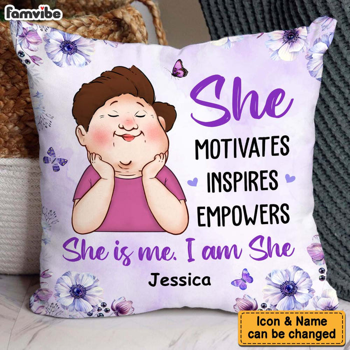 Personalized Gift For Grandma She Motivations Inspires Empowers Pillow 31520 1