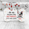 Personalized Dog French Chien Bone Pet Tag AP123 26O57 1