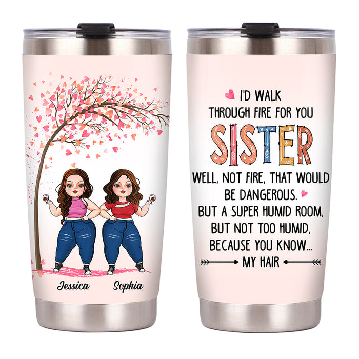 Personalized Gift For Friend Sisters Steel Tumbler 31089 1