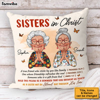 Personalized Gift For Friend Sister In Christ Pillow 31394 thumb 1