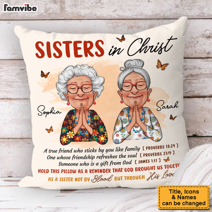 Personalized Gift For Friend Sister In Christ Pillow 31394 1