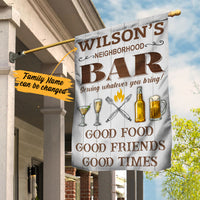 Personalized Backyard Bar Gardening Flag AG63 85O34 thumb 1