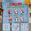Personalized Grandma Christmas Chillin With Kids T Shirt OB81 81O53 1