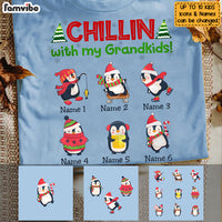 Personalized Grandma Christmas Chillin With Kids T Shirt OB81 81O53 thumb 1