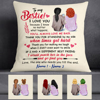 Personalized To My Bestie Pillow FB51 67O53 (Insert Included) thumb 1