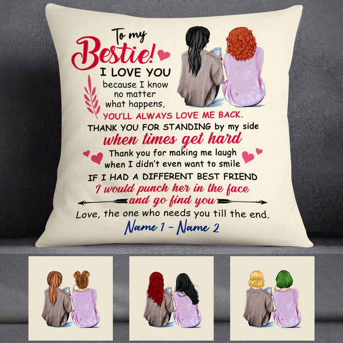 Personalized To My Bestie Pillow FB51 67O53 (Insert Included) 1