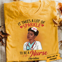 Personalized BWA Nurse Takes Lots Of Sparkle T Shirt AG271 67O34 thumb 1