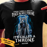 Personalized Skull Throne T Shirt JL306 85O53 thumb 1