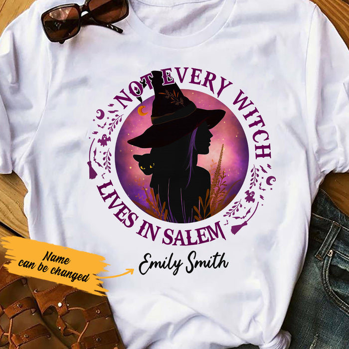 Personalized Halloween Not Every Witch Lives in Salem Gold T Shirt JL163 67O36 1