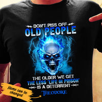 Personalized Skull  Old People  T Shirt AG101 87O53 thumb 1