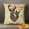 Personalized Deer Hunting Couple Valentine Pillow  JR41 81O34 (Insert Included) 1