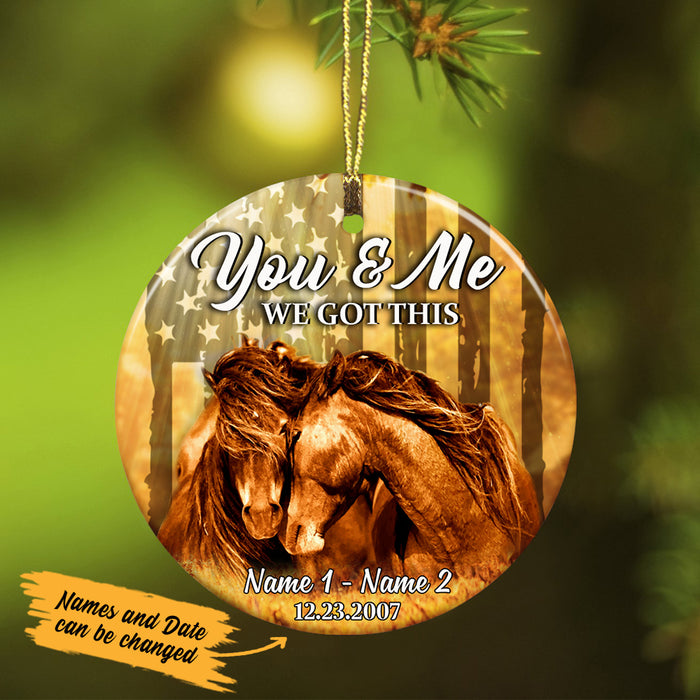 Personalized Horse Couple  Ornament SB143 65O47 1