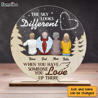 Personalized The Sky Looks Different Memorial Plaque 22734 thumb 1