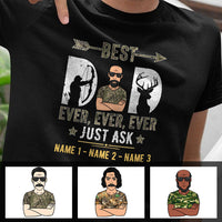 Personalized Best Hunting Dad Grandpa Ever T Shirt MR221 65O60 thumb 1