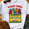 Personalized Teacher Crayon Box T Shirt JN281 30O36 1