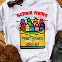 Personalized Teacher Crayon Box T Shirt JN281 30O36 thumb 1