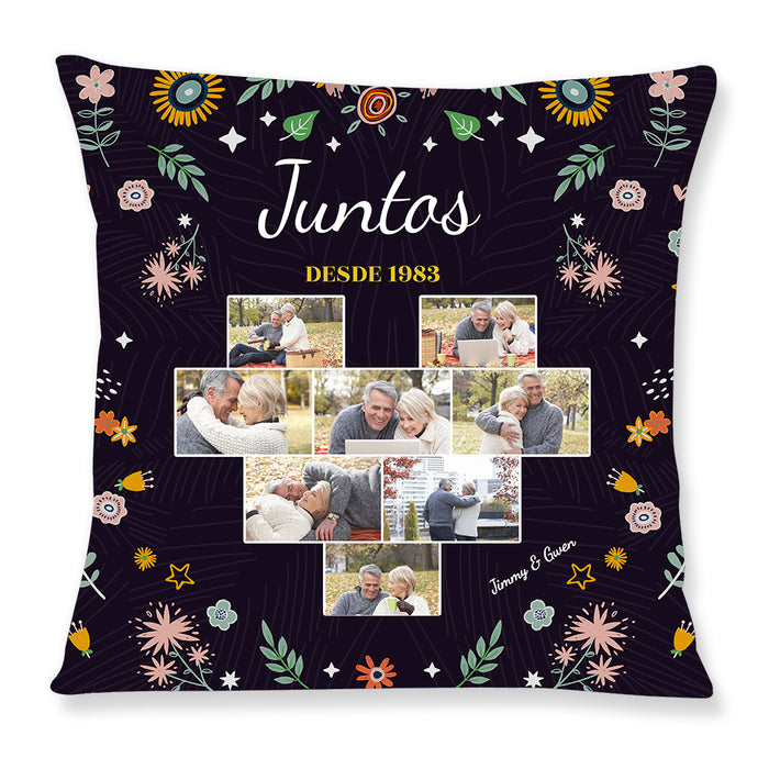 Personalized Couple Spanish Juntos Desde Pillow 30967 1