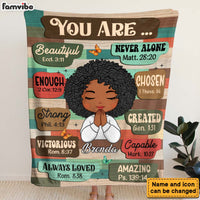 Personalized Gift For Daughter You Are Bible Verses Blanket 31458 thumb 1