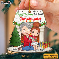 Personalized Merry Christmas To Granddaughter Ornament 29881 thumb 1