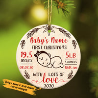 Personalized Baby First Christmas Ceremic Ornament OB131 29O36 thumb 1