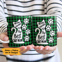 Personalized Best Cat Mom Christmas Mug OB193 85O53 thumb 1