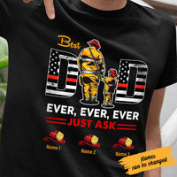 Personalized Dad Grandpa Firefighter T Shirt MY242 30O58 thumb 1