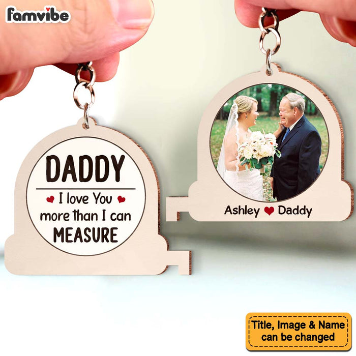 Personalized Gift We Love You Beyond Measure Wood Keychain 25285 1