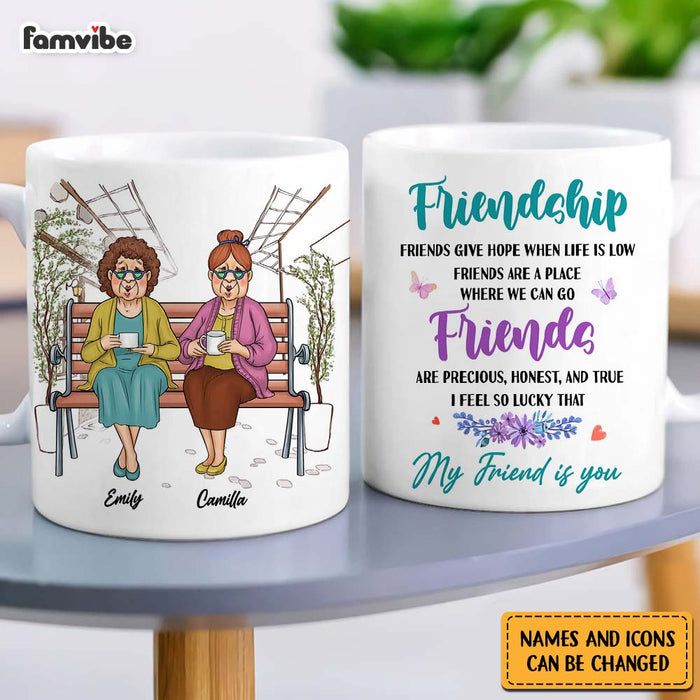 Personalized Friends Gift I Feel So Lucky That  My Friend Is You Mug 31217 1