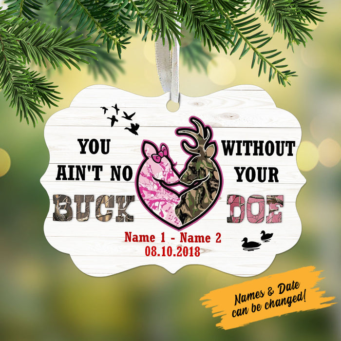 Personalized Hunting Couple Benelux Ornament DB13 87O58 1