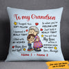 Personalized To My Grandson Pillow MR151 29O47 1