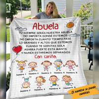 Personalized Grandma Spanish Abuela Blanket AP142 26O58 thumb 1
