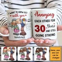 Personalized Senior Couple I Want To Grow Old With You Annoying Each Other Mug DB162 58O28 thumb 1